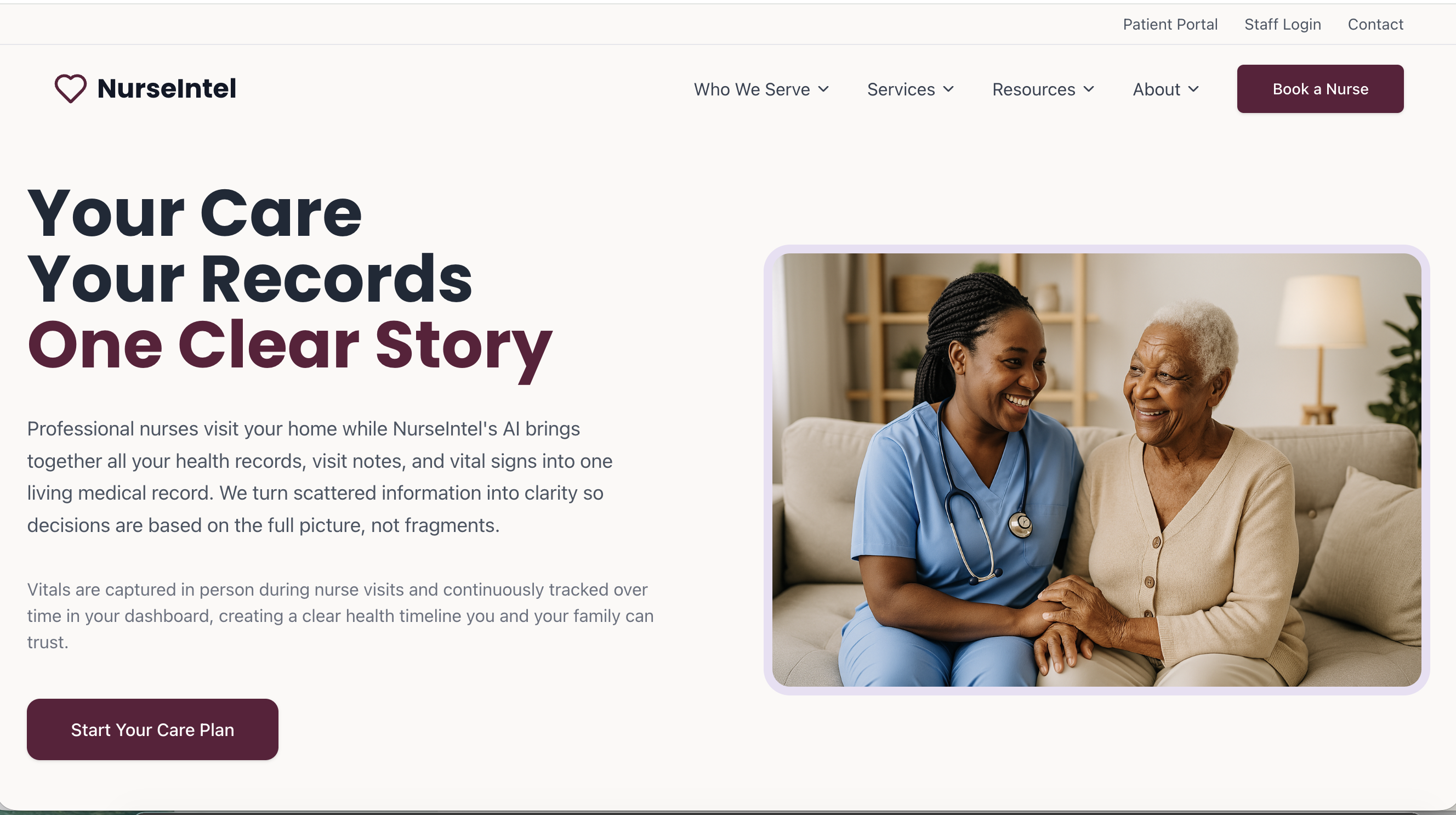NurseIntel project screenshot